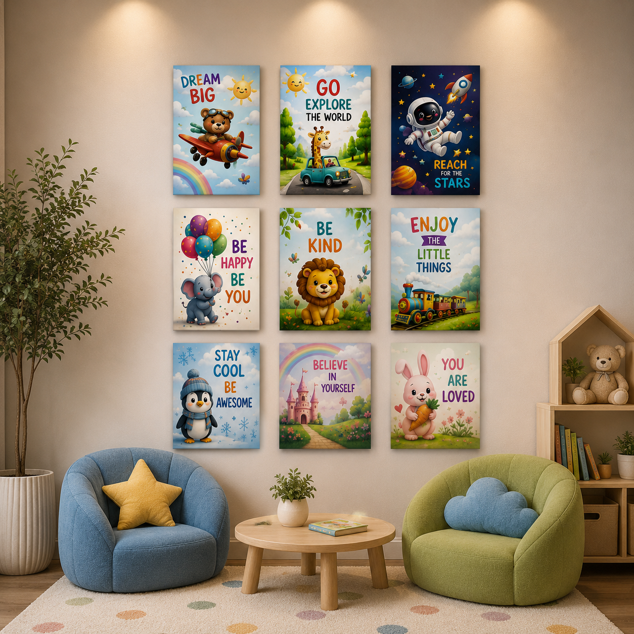 Set of 09 Phototile Kids Special