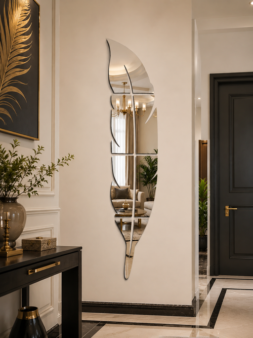 Feather Mirror Wall Arr