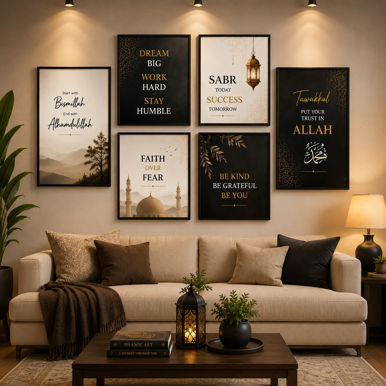 Set of 6 Wall Art Phototile Wall Decor TH-055