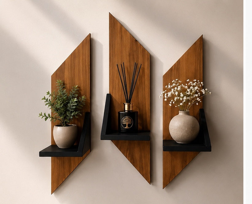 TRIO Wall Shelves (Set of 03)