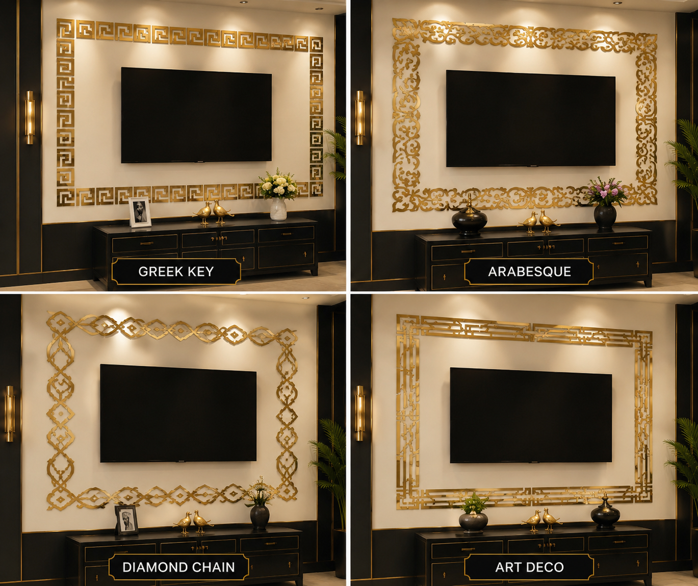 Acrylic Wall Tyle Set of 12pcs