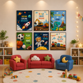 Set of 06 Phototile Wall Art