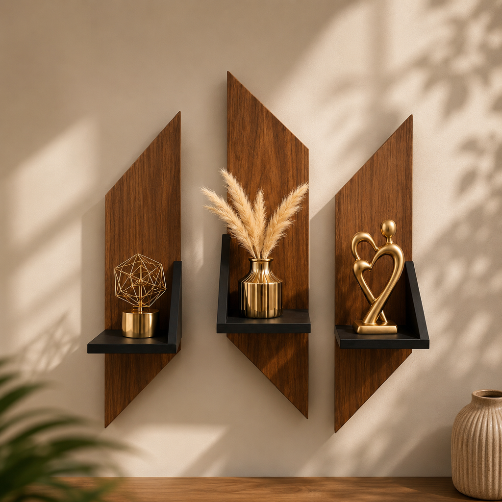 TRIO Wall Shelves (Set of 03)