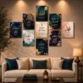 Set of 09 Islamic Wall Art Phototile Wall Decor TH-011