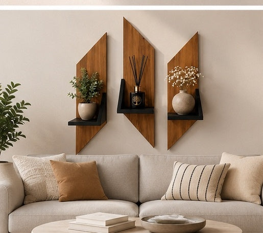 TRIO Wall Shelves (Set of 03)