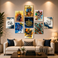 Set of 09 Islamic Wall Art Phototile Wall Decor TH-014