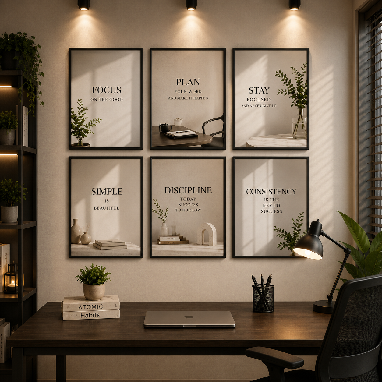 Set of 06 Phototile Office Special TH-072