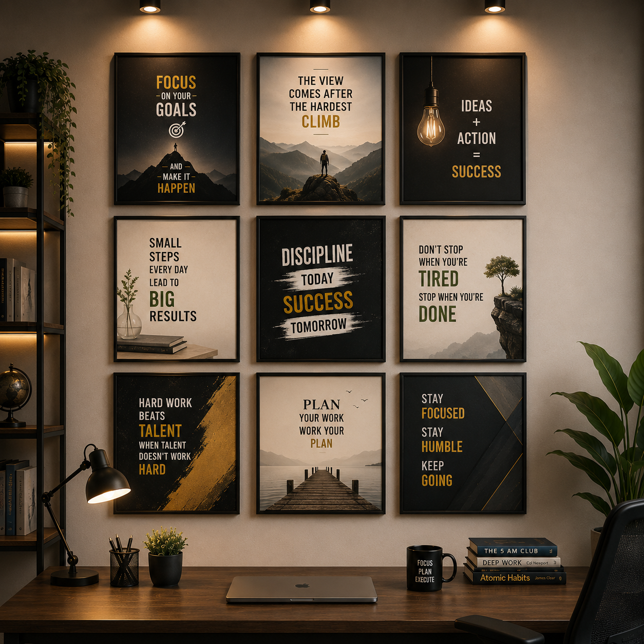 Set of 09 Wall Art Phototile Wall Decor