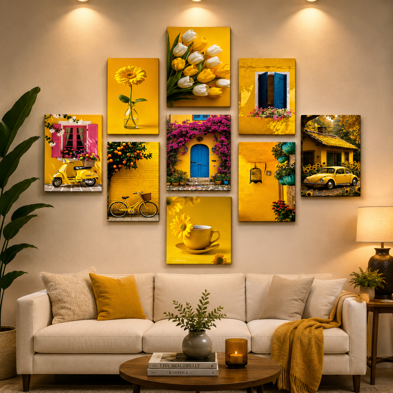 Set of 09 Wall Art Phototile Wall Decore