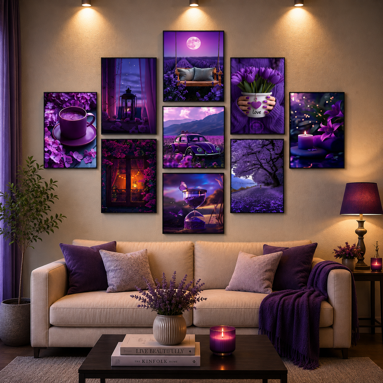 Set of 09 Wall Art Phototiles Wall Decor